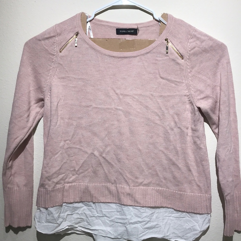 IVANKA TRUMP Woman's Sweater Pink Sz XL